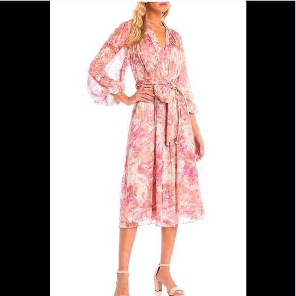 Alex Marie Hayden Tropical Paradise Teal and Pink. Worn a few hours. Like new - Picture 1 of 10